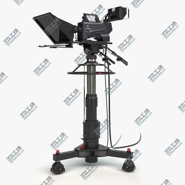 images/goods_img/20210312/TV Camera Panasonic & Pedestal 3D model/1.jpg